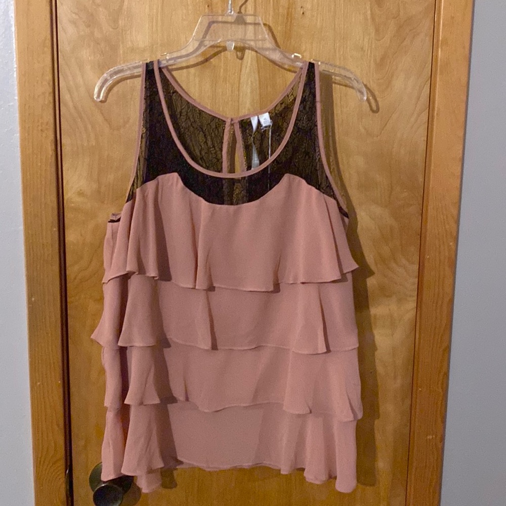 Lauren Conrad lace accented tank